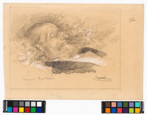 Portrait of the Choir Master and Composer Eduard Kremser on His Deathbed