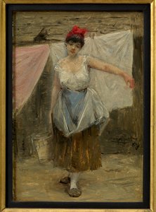 Little Laundress by Josef Engelhart