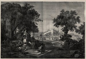 Ancient Greece: view of the gardens of Venus in Athens by Josef Hoffman
