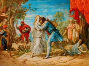 Jacob Meets Rachel by Josef Johann Michel