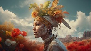 Dreamcore Dreamlike Scene Aborigines 01
