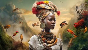 Dreamcore Dreamlike Scene Africa 01