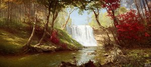 JJM Recreates Bierstadt-A: Minnehaha Falls