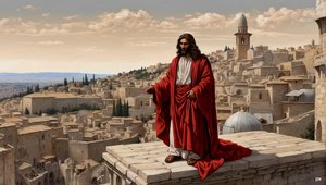 Jesus Taken to the Pinnacle of the Temple by the Devil - Throw Yourself Down 03