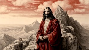 Jesus Shown All the Kingdoms of the World by the Devil - Worship Me 03 by Josef Johann Michel