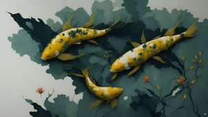 Koi Carp Fish Gold