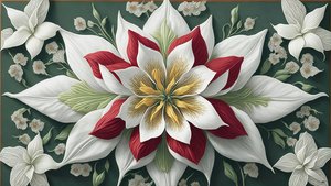 Mandala: Amaryllis Elements 01
