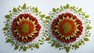 Mandala: Hibiscus-Flower Elements 01