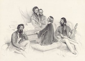 A Matinée with Liszt by Josef Kriehuber