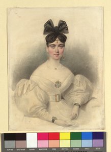 Mrs. Tschapek, Owner of the Linen and Silk Shop "To the Virgin of Orleans"