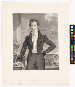 Johann Georg Schwarz (1800-1867, fur merchant) by Josef Kriehuber