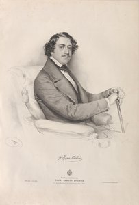 Portrait of the Opera singer Filippo Colini