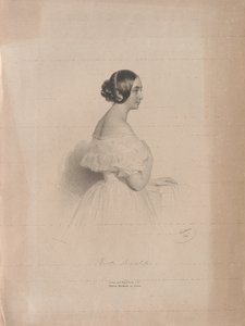 Portrait of the Opera Singer Marietta Brambilla by Josef Kriehuber