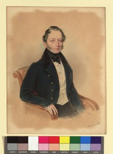 Unknown Gentleman by Josef Kriehuber