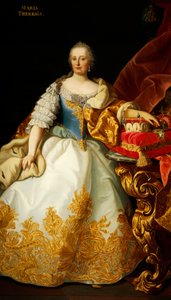 Portrait of Maria Theresa of Austria by Josef and Mayrhofer Friedrich Kiss