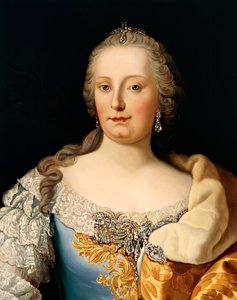 Portrait of Maria Theresa of Austria by Josef and Mayrhofer Friedrich Kiss