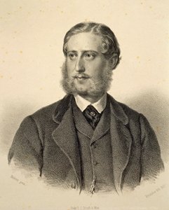 Portrait of Ferdinand Bonaventura, Prince Kinsky (1834-1904) by Josef Nikolaus Kriehuber