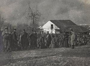 Album: My World War Memories of the South-Western Front in Carinthia, Italy, Trentino-Alto Adige 31/03/1915-12/11/1918: Prisoners (b/w photo) by Josef Zohles