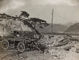 Military Tank on the Taglia by Josef Zohles