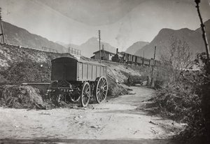 Album "Meine weltkriegs - Erinnerungen South-West Front (Carinthia, Italy, South Tyrol) 31/03/1915-12/11/1918 - Josef Zohles Wien": railway Tolmezzo