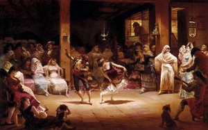 The Dance of the Oil Lamp by Josep Llovera Bofill