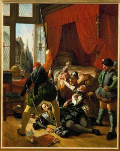 A Scene from the Night of St. Bartholomew by Joseph Nicolas Robert Fleury