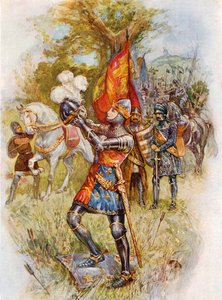 Edward, the Black Prince, at the Battle of Crecy by Joseph (after) Finnemore