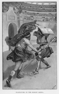 Gladiators in the Roman Arena by Joseph (after) Finnemore