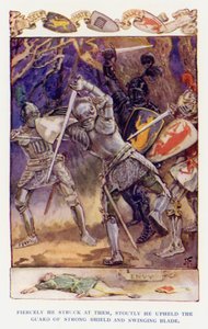 Illustration for Sir Knight of the Splendid Way by Joseph (after) Finnemore