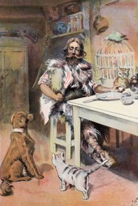 Robinson Crusoe: I am like a king by Joseph (after) Finnemore