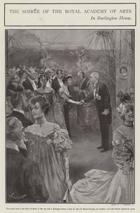 The soiree of the Royal Academy of Arts in Burlington House, London