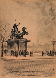Boadicea, Westminster Bridge by Joseph (after) Pennell
