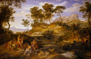 Apollo Among the Thessalian Shepherds by Joseph Anton Koch