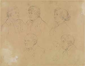 Five Portraits by Joseph Anton Koch