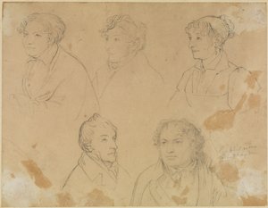 Five Portraits by Joseph Anton Koch