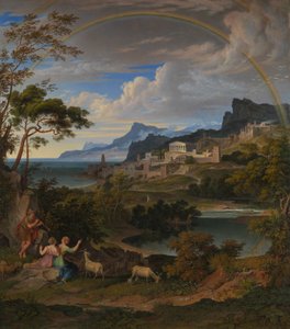 Heroic Landscape with Rainbow by Joseph Anton Koch