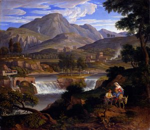 Landscape with Biblical Figures by Joseph Anton Koch