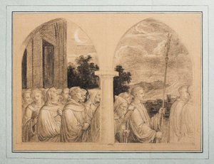 Procession of monks by Joseph Anton Koch