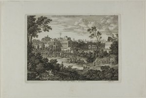 Ruins of the Palace of the Caesars, plate 18 from Roman Views by Joseph Anton Koch