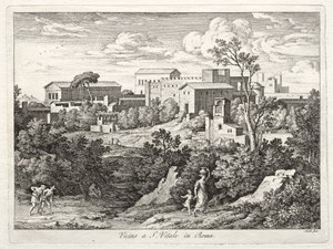 View of San Vitale, Rome by Joseph Anton Koch