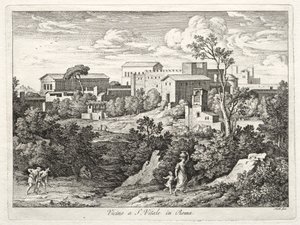 View of San Vitale, Rome by Joseph Anton Koch