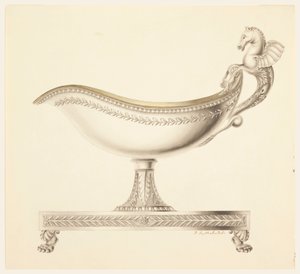 Elevation of a Sauce Boat, 1790–1825
