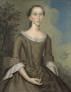 Mrs. John Haskins (nee Hannah Upham) by Joseph Badger