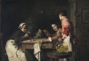 The Card Players, ca. 1897 by Joseph Bail