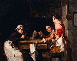 The Young Card Players by Joseph Bail