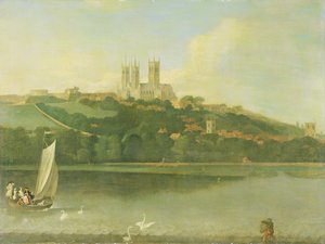 A View of the Cathedral and City of Lincoln from the River, c.1760 by Joseph Baker