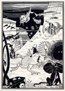 There was a great variety of tall, noble trees, loaded with marine fruit, such as lobsters by Joseph Benwell Clark