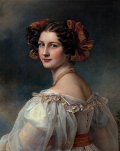 Portrait of Augustine. Painting by Joseph Karl Stieler (19th century) Munich, Chateau De Nymphenburg by Joseph Carl Stieler
