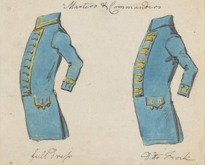 Side View of Two Naval Jackets; Masters and Commanders by Joseph Cartwright
