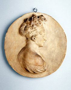 Circular Relief of Madame Recamier by Joseph Chinard